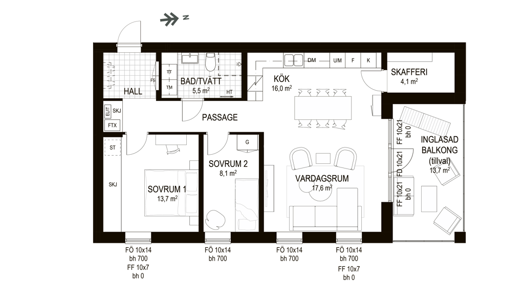 Planlösning Violinen B1202
