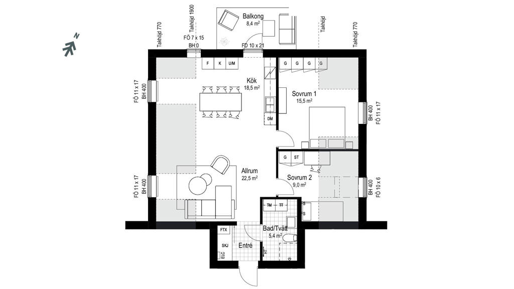 Planritningar lgh 1402, Inspelet i Vegeljung